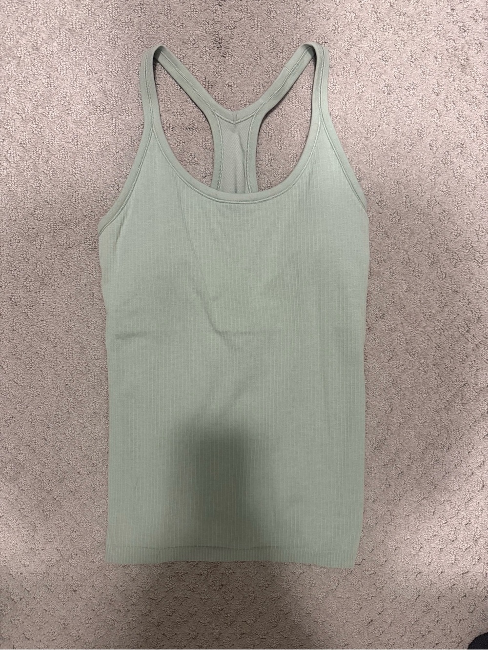 Lululemon Ribbed Racerback Tank Top - Sage Green